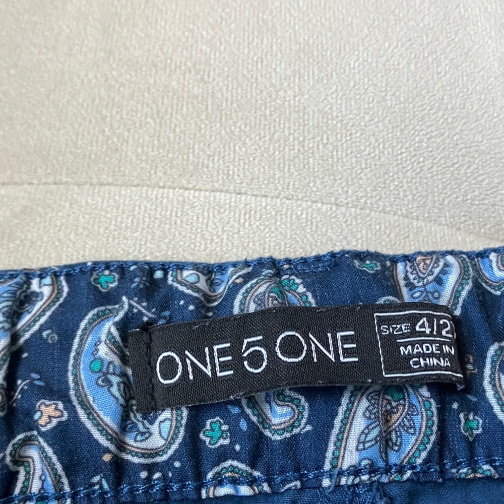 one 5 one Women's Royal Blue Cotton  Shorts - Picture 2 of 9